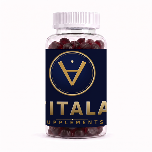 Vitala Supplements Ashwagandha plus Vitamin D2 Gummies, 60 count bottle