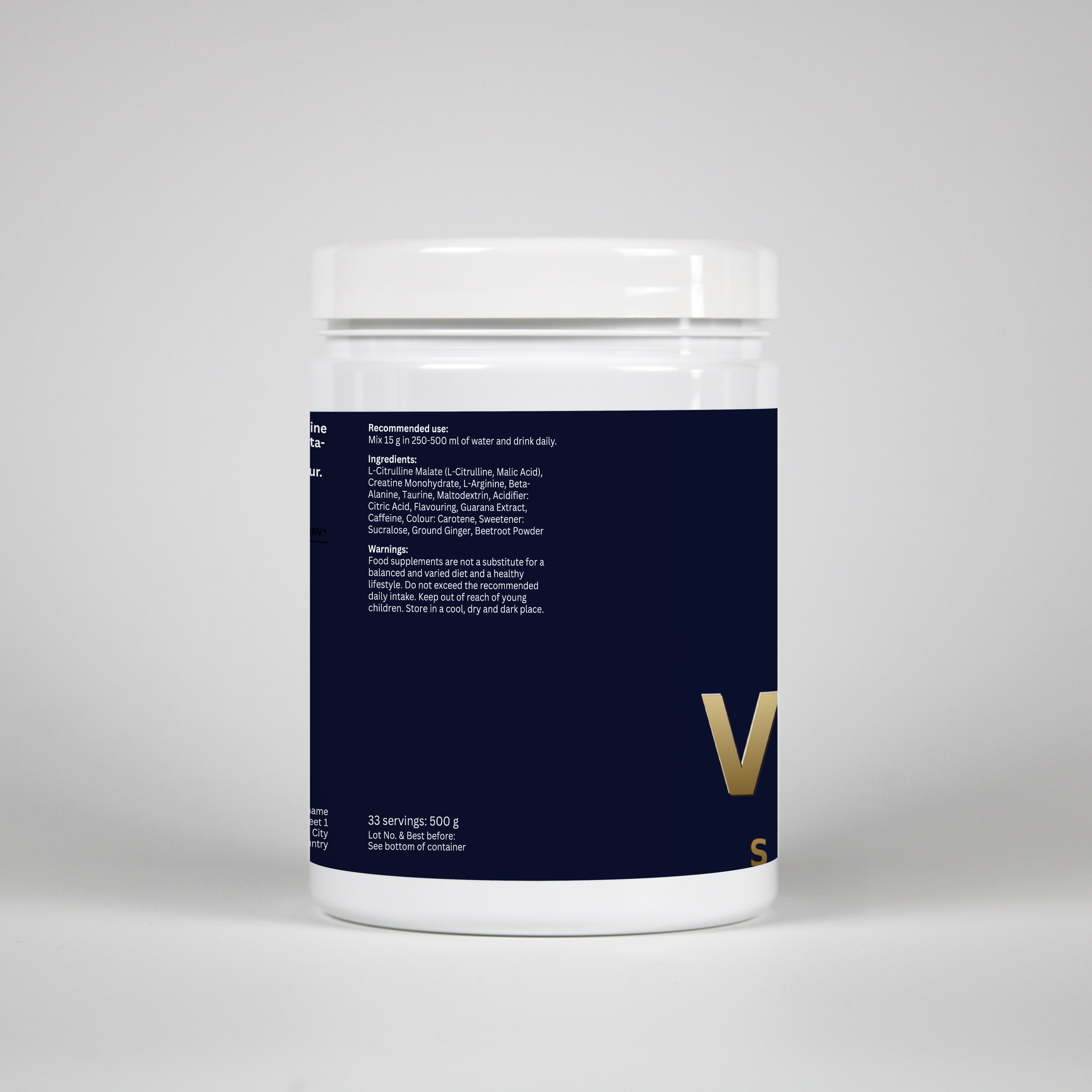 Pre-Workout Booster - 500g