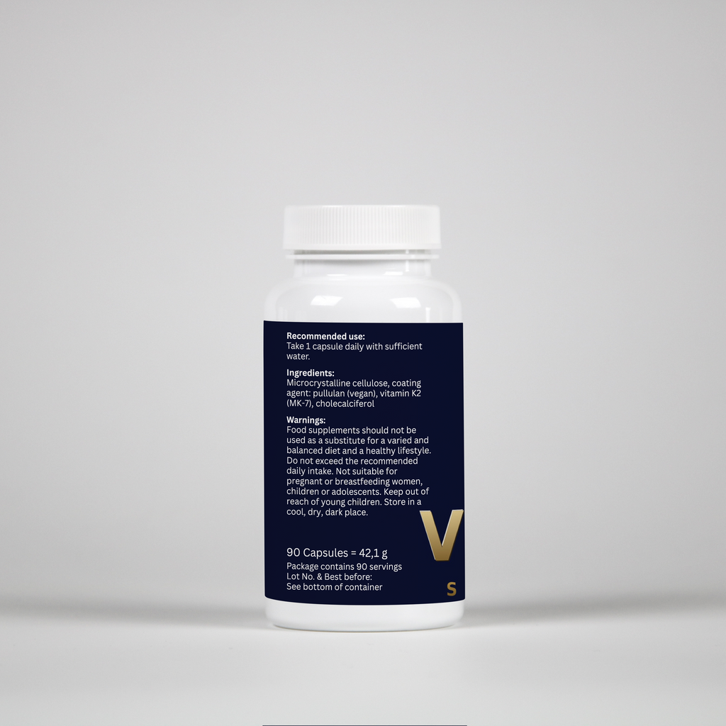 Vitamin D3 + K2 – 90 Capsules