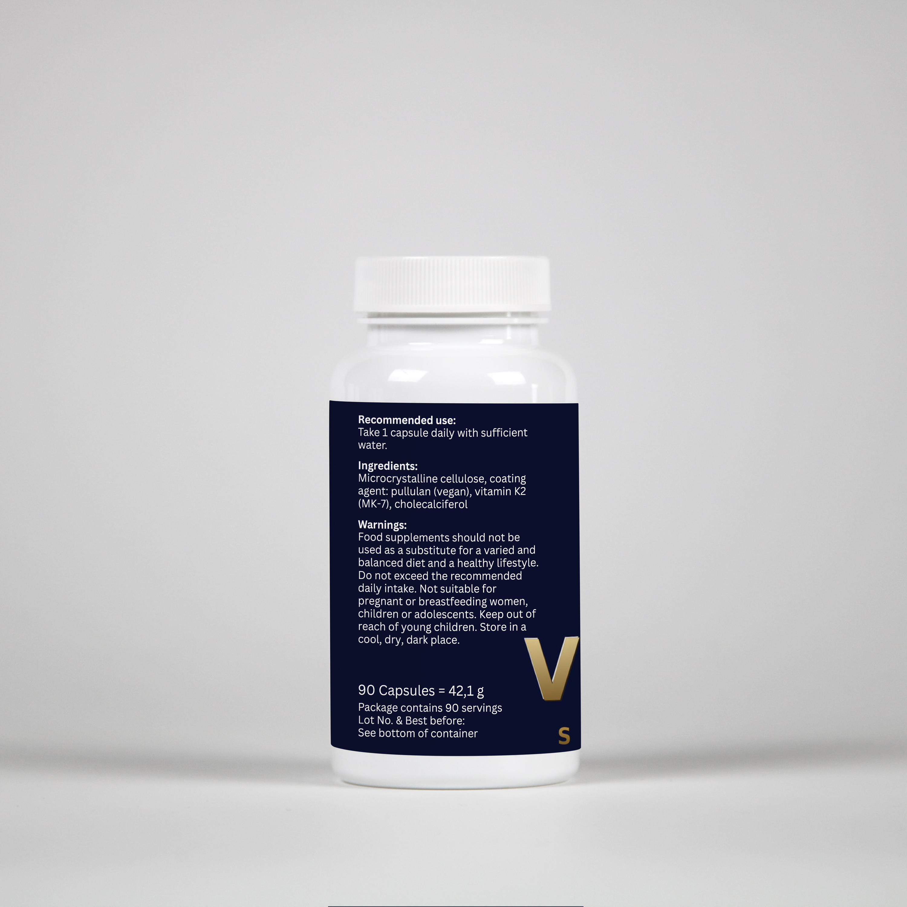 Vitamin D3 + K2 – 90 Capsules