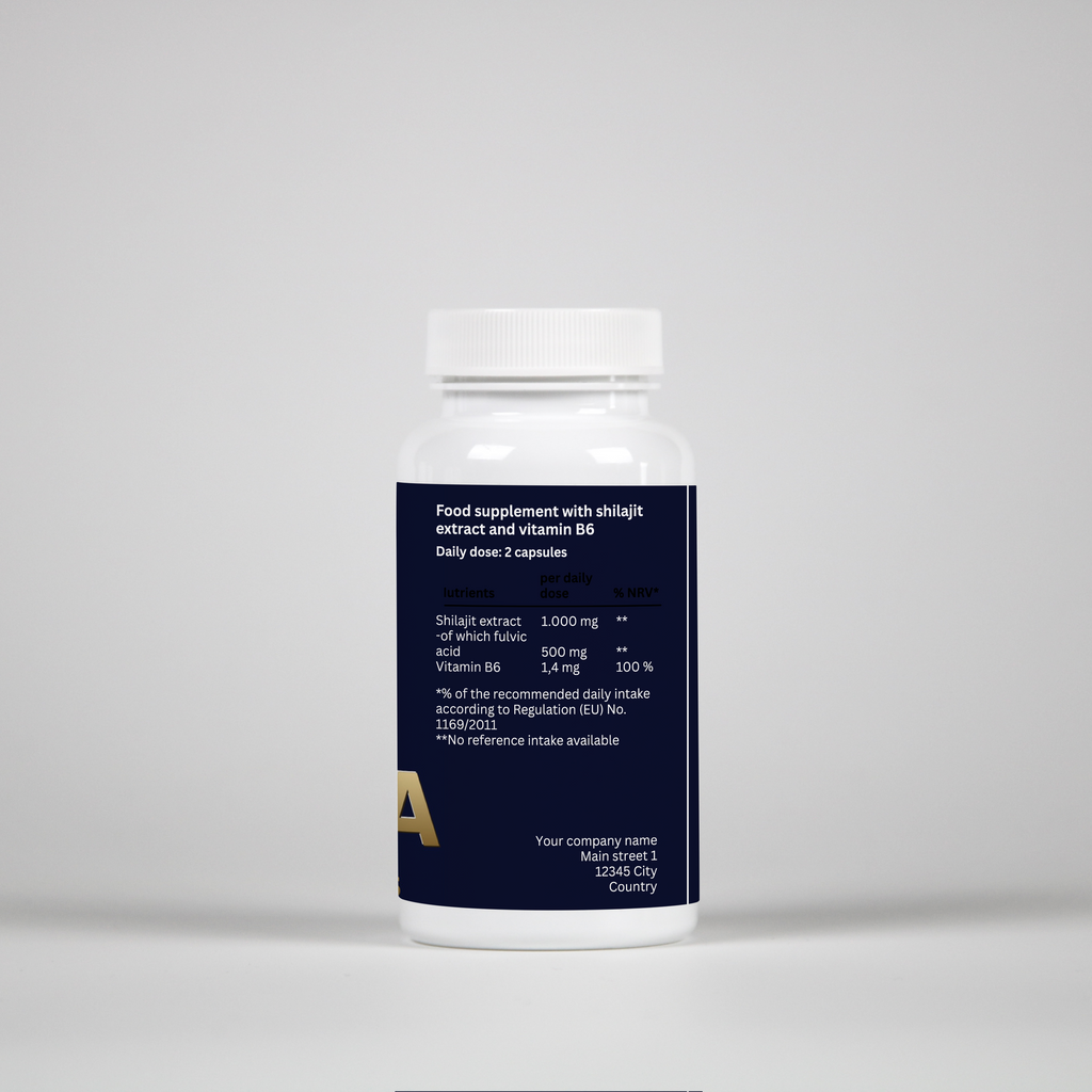 Shilajit + Vitamin B6 - 60 Capsules