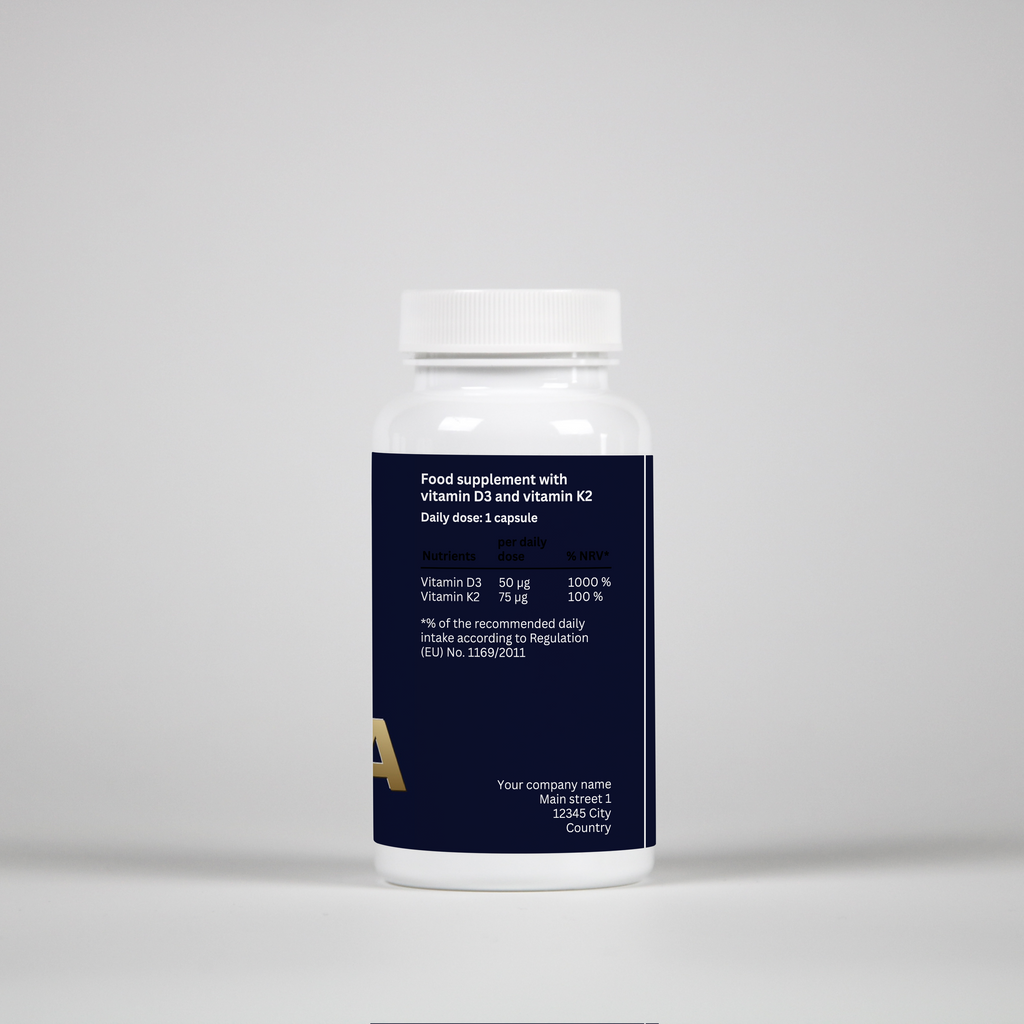 Vitamin D3 + K2 – 90 Capsules