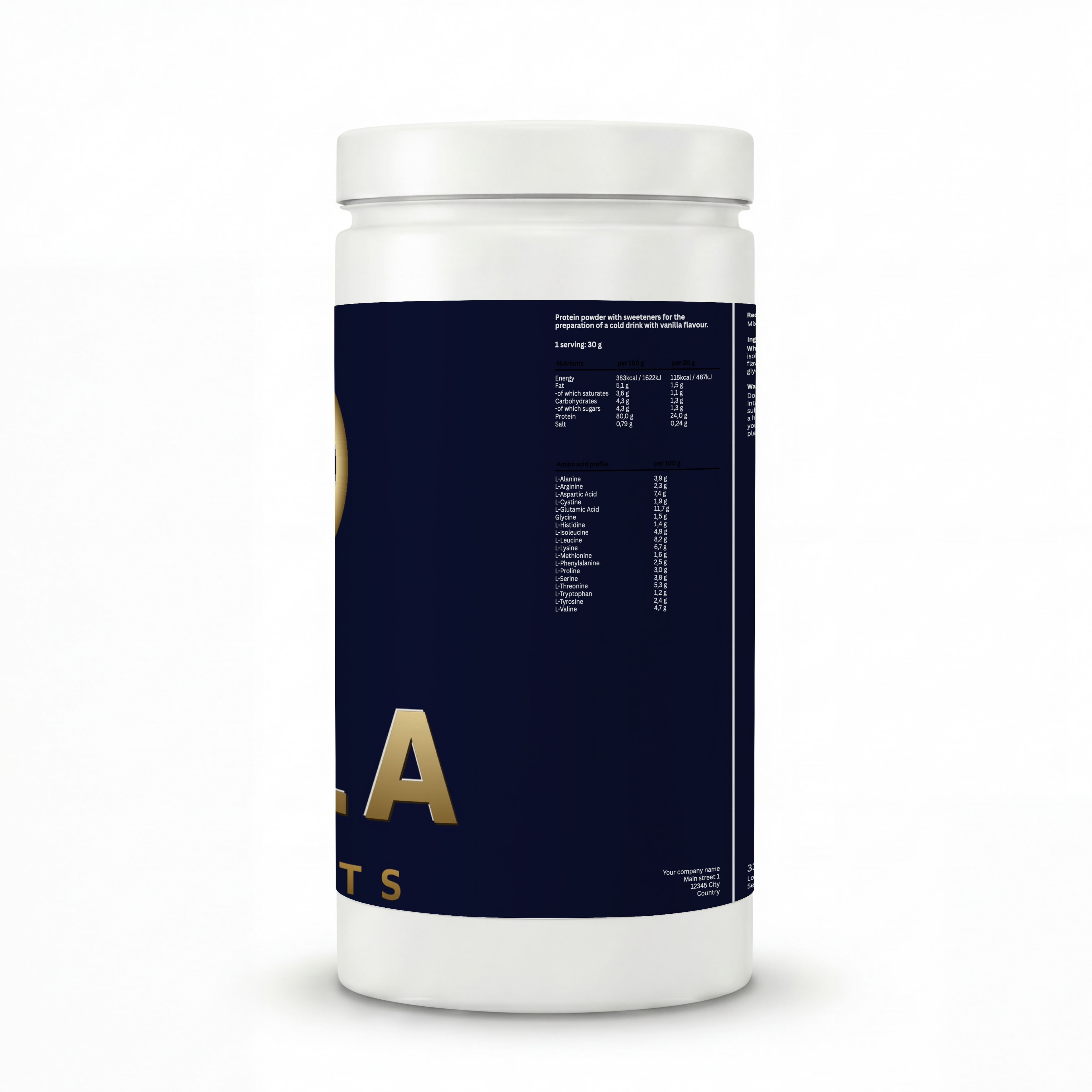 Whey Protein Vanilla - 1000g