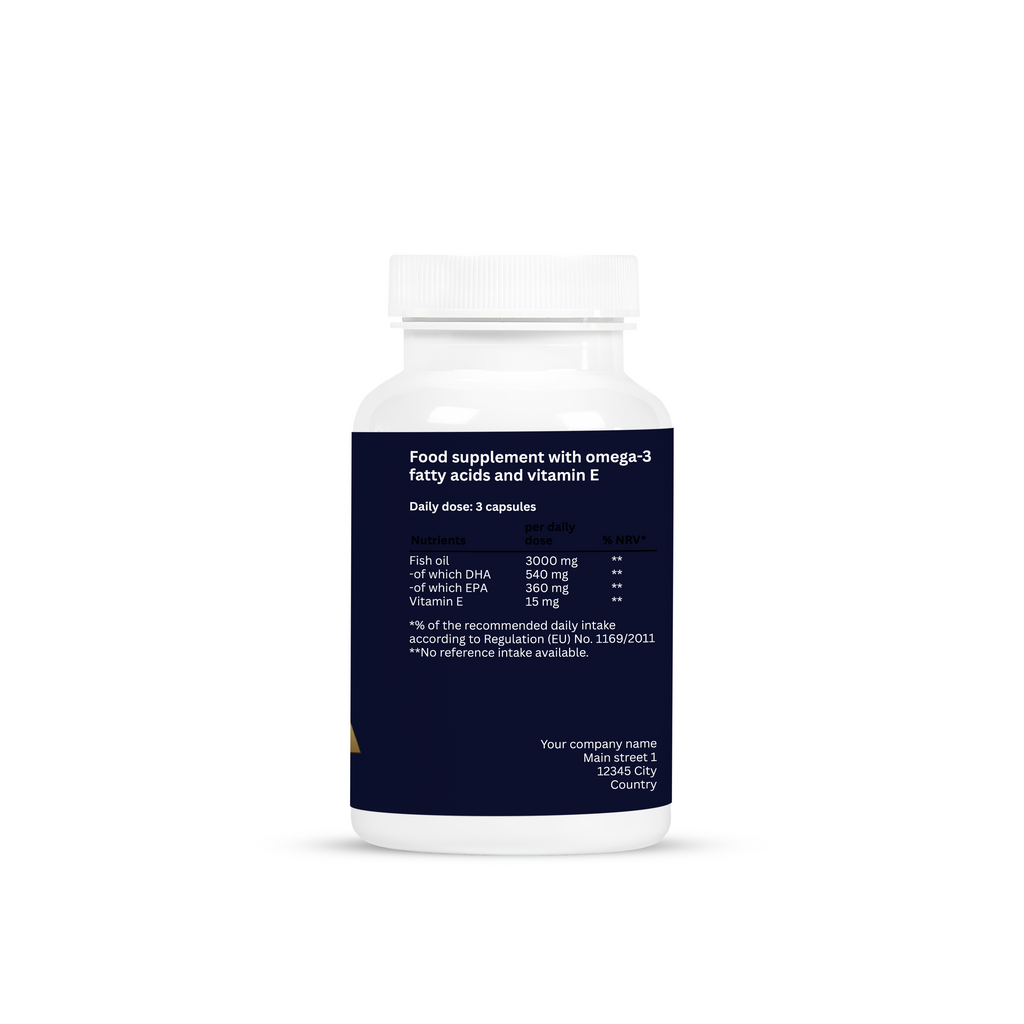 Omega-3 + Vitamin E – 90 Capsules