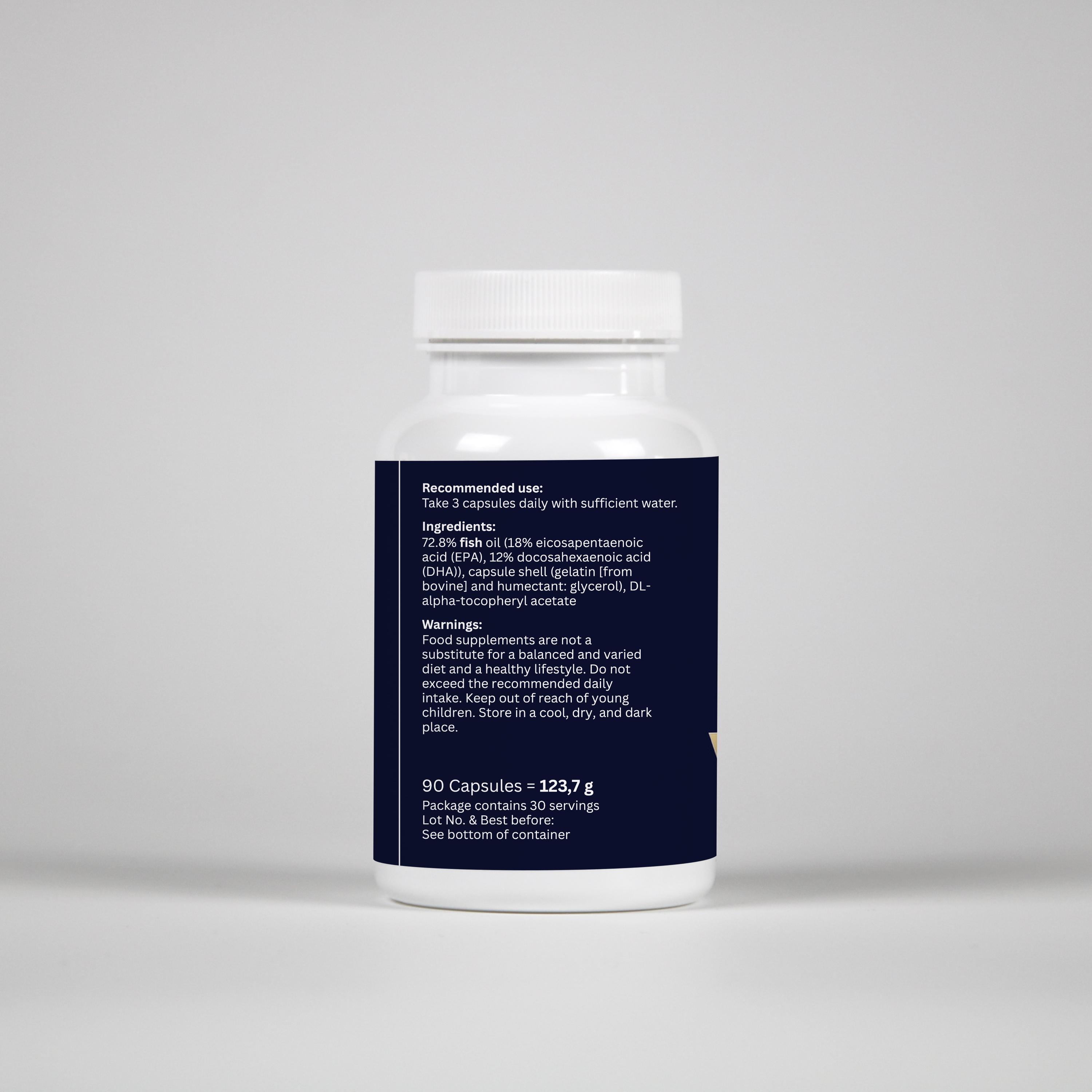 Omega-3 + Vitamin E – 90 Capsules