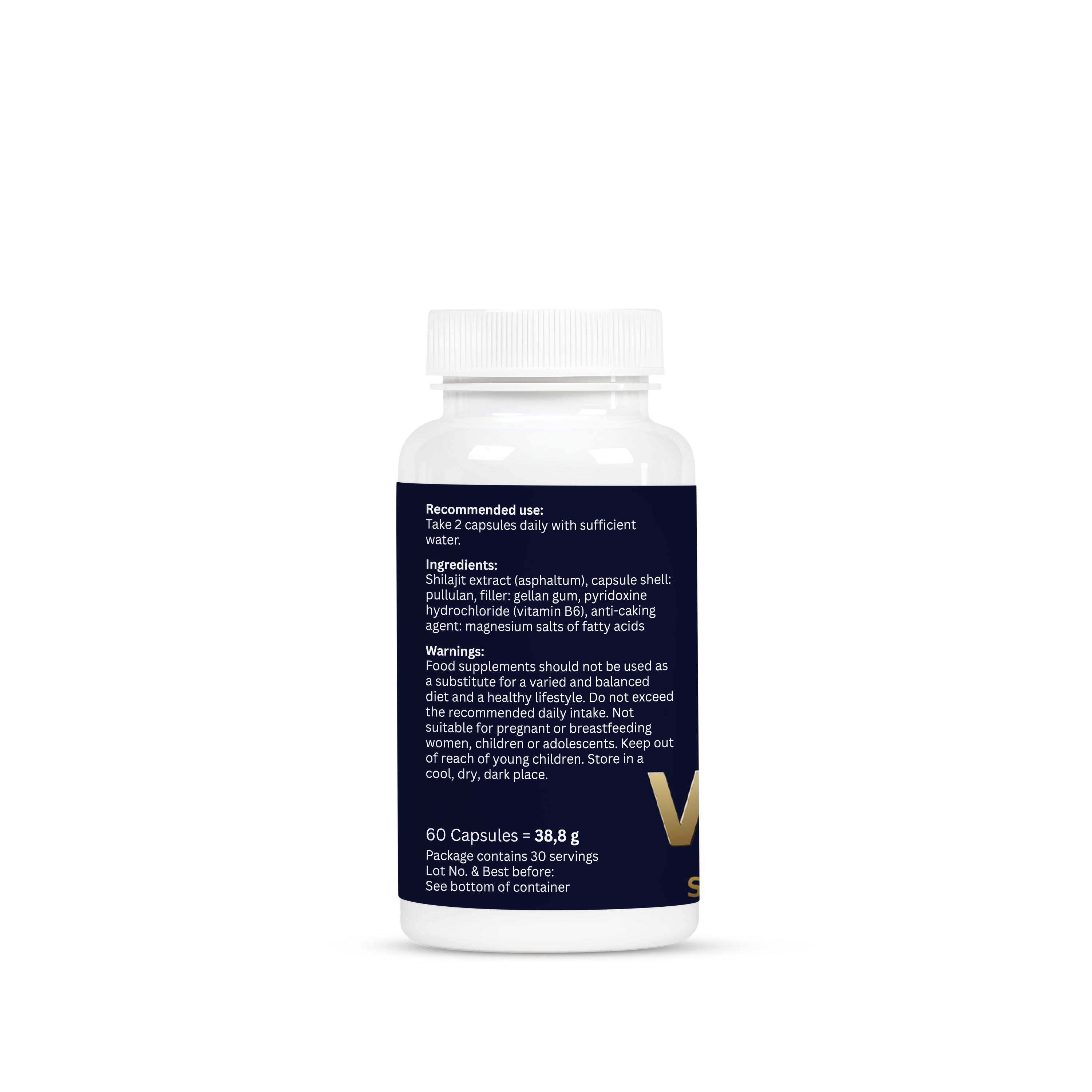 Shilajit + Vitamin B6 - 60 Capsules