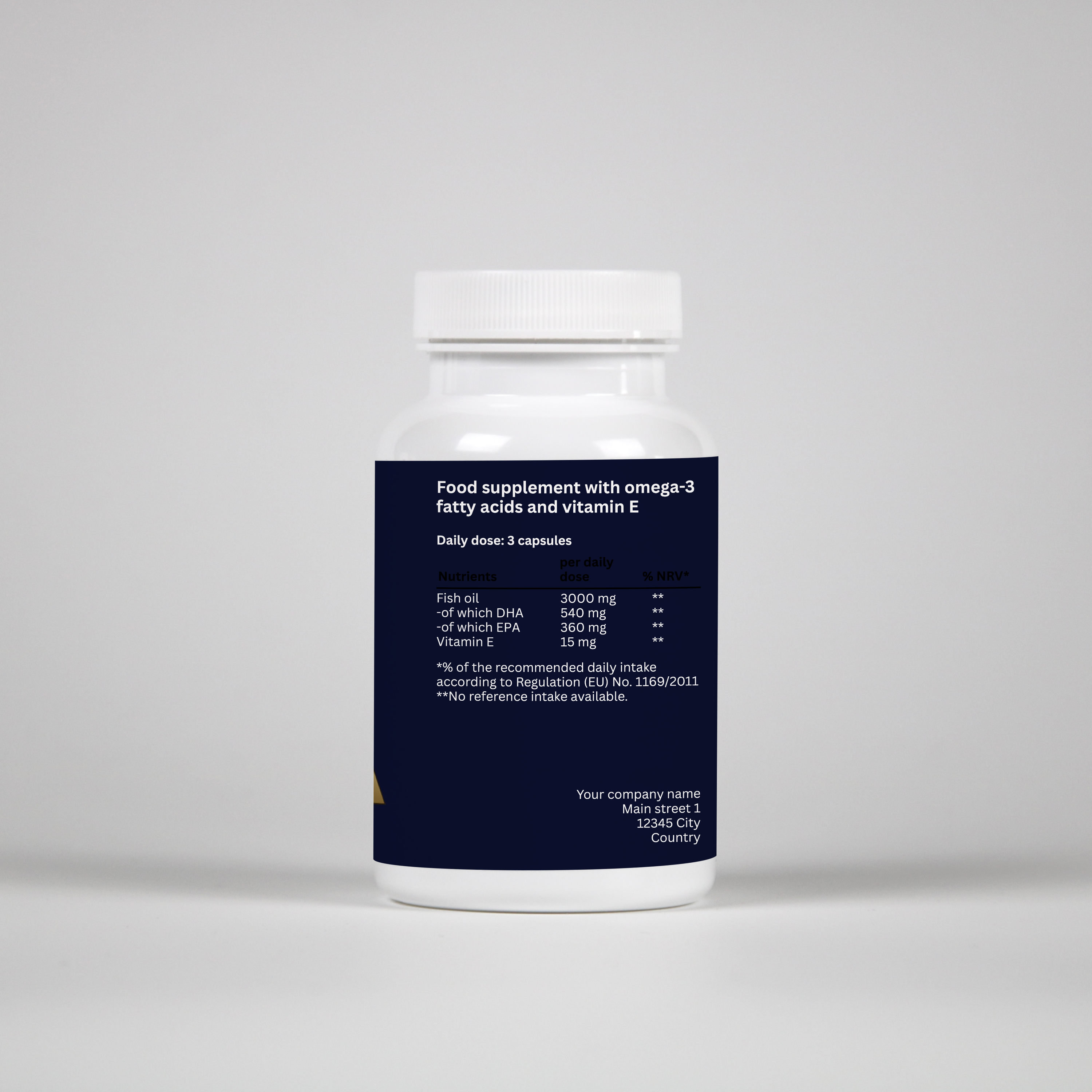 Omega-3 + Vitamin E – 90 Capsules